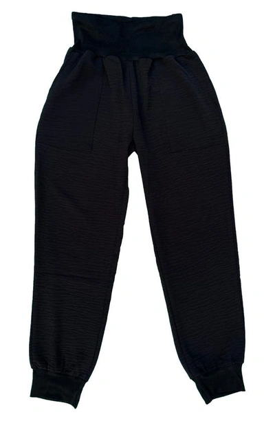 Shop Nikki Lund Casual Pocket Joggers In Black