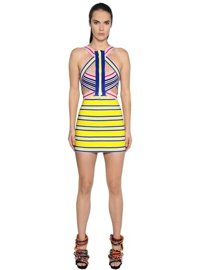 aztec print bodycon dress AGNES Black Bodycon Stretch Dress by RUDSAK main image 1