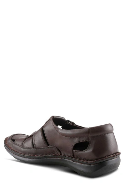 Spring Step Sandal In Dark Brown