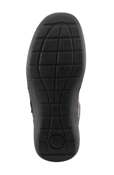 Spring Step Sandal In Dark Brown