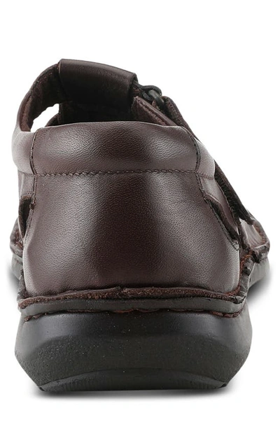 Spring Step Sandal In Dark Brown