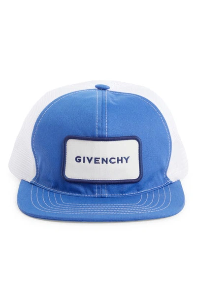 Givenchy Blue & White Trucker Cap In 490-blue/ White | ModeSens