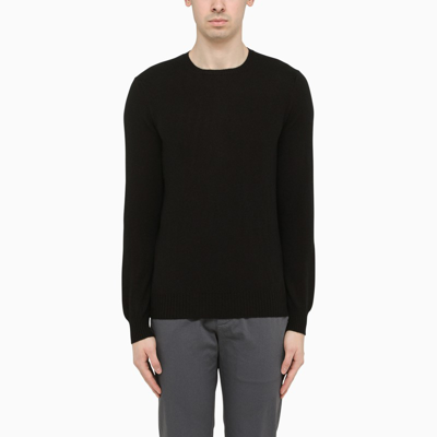 Shop Drumohr Black Cashmere Sweater