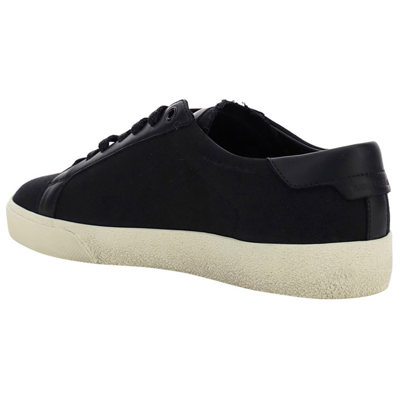 Shop Saint Laurent Men's Shoes Cotton Trainers Sneakers  Court Classic Sl/06 In Black