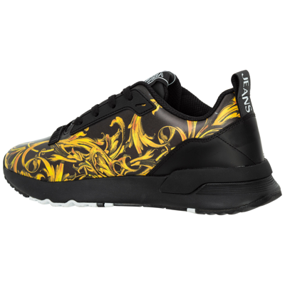 Versace Jeans Couture Men's Shoes Trainers Sneakers Dynamic Garland Sun In  Black | ModeSens