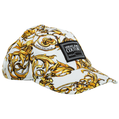 Shop Versace Jeans Couture Adjustable Men's Cotton Hat Baseball Cap   Garland In White
