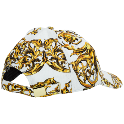 Shop Versace Jeans Couture Adjustable Men's Cotton Hat Baseball Cap   Garland In White