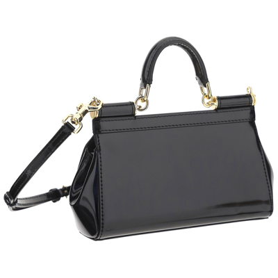 Shop Dolce & Gabbana Women's Handbag Cross-body Messenger Bag Purse   Sicily Small In Black