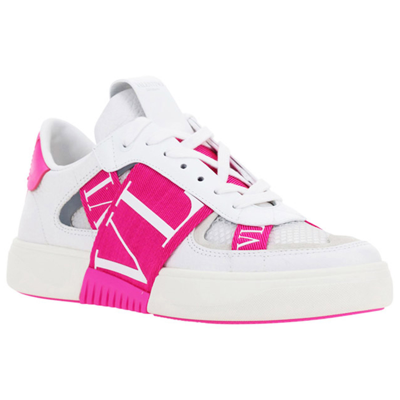 Shop Valentino Women's Shoes Leather Trainers Sneakers  Vl7n In White