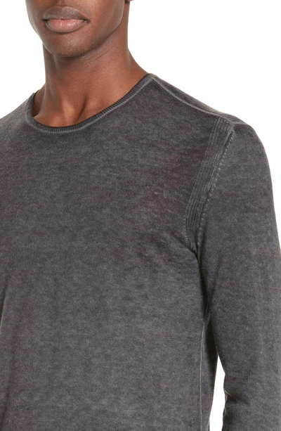 Shop John Varvatos Silk & Cashmere Sweater In Medium Grey