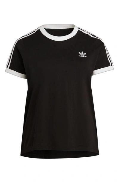 Shop Adidas Originals Classic 3-stripes T-shirt In Black