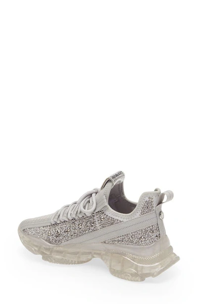 Shop Steve Madden Maxima Monochrome Knit Sneaker In Grey Multi