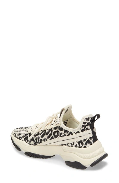 Shop Steve Madden Maxima Monochrome Knit Sneaker In Leopard