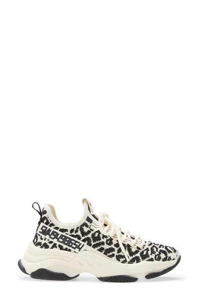 Shop Steve Madden Maxima Monochrome Knit Sneaker In Leopard