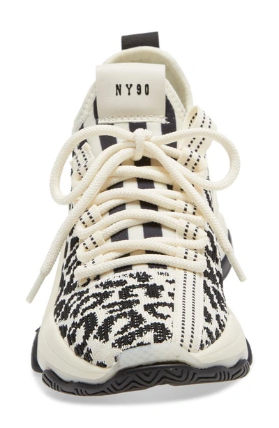 Shop Steve Madden Maxima Monochrome Knit Sneaker In Leopard