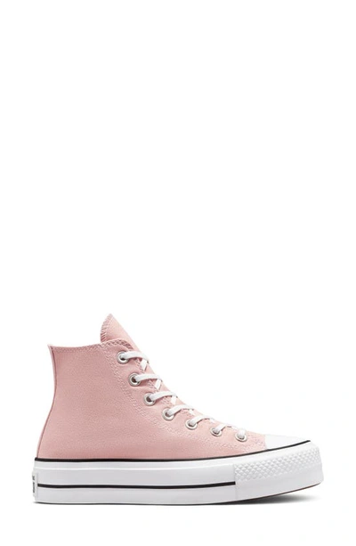Shop Converse Chuck Taylor® All Star® Lift High Top Platform Sneaker In Pink Clay/ Black/ White