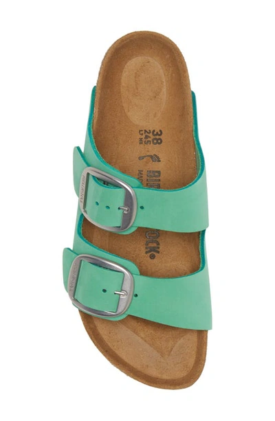 Shop Birkenstock Arizona Big Buckle Slide Sandal In Bold Jade