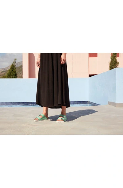 Shop Birkenstock Arizona Big Buckle Slide Sandal In Bold Jade