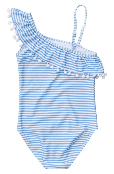 Shop Snapper Rock Kids' Stripe One-piece Swimsuit In Blue
