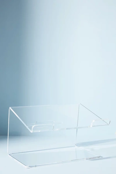 Anthropologie Acrylic Laptop Riser In White