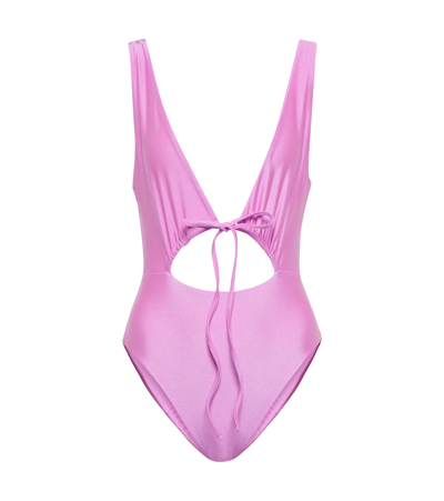 Jade Swim Cava Swimsuit In Lilac Sheen