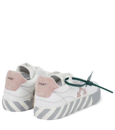 Shop Off-white Low Vulcanized Canvas Sneakers In White Pink