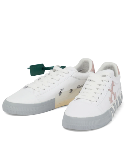 Shop Off-white Low Vulcanized Canvas Sneakers In White Pink