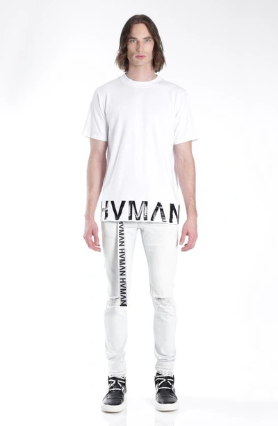 Shop Hvman Strat Belted Super Skinny Jeans In Zephyr