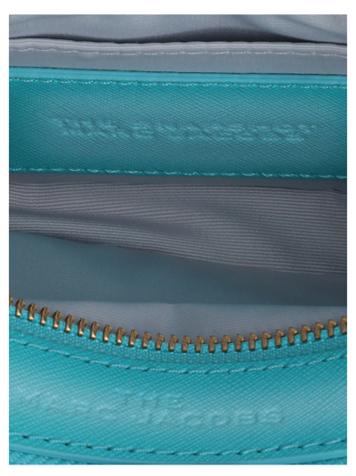 Shop Marc Jacobs The Fluoro Edge Snapshot Crossbody Bag In Light Blue