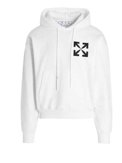 Shop Off-white Single Arrow Hoodie In White