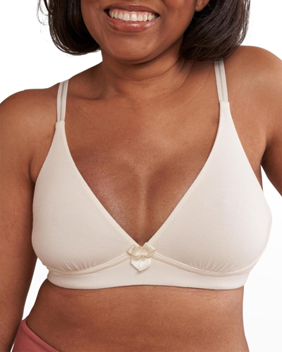 Anaono Molly Post-surgery Pocketed Plunge Wireless T-shirt Bra In Sand
