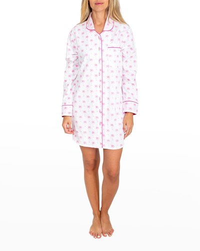 Shop Sant And Abel Palm Tree-print Nightshirt In Pink
