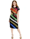 SONIA RYKIEL Striped Sequined Knit Dress, Multi