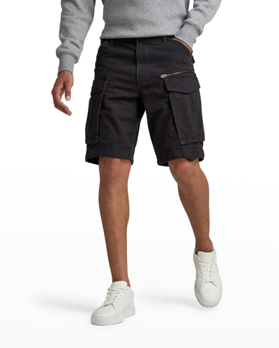 Shop G-star Raw Men's Rovic Cargo Shorts In Dk Black