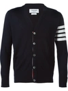 THOM BROWNE THOM BROWNE 4-BAR MERINO CARDIGAN - BLUE,MKC002A0001211073961