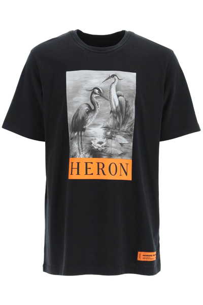 Shop Heron Preston Printed T-shirt In Black