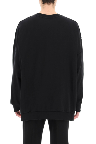 Raf Simons Grimcrawler Logo-print Cotton-jersey Sweatshirt In