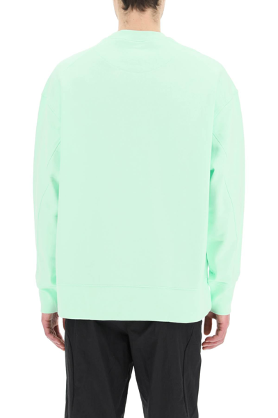 Shop Y-3 Chest Logo Sweatshirt In Green