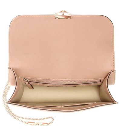 Shop Valentino Lock Medium Leather Shoulder Bag