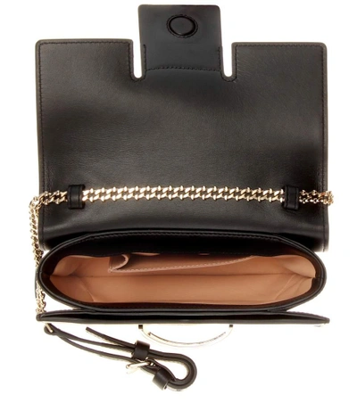 Shop Roger Vivier Viv' Icon Micro Leather Shoulder Bag