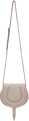 Chloé Marcie Small Leather Crossbody Bag In Abstract White