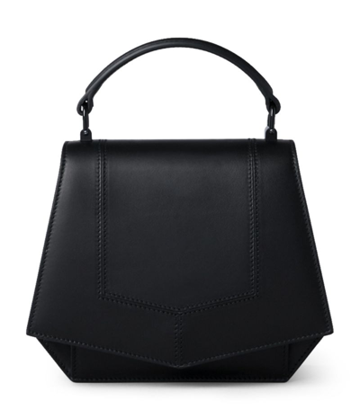 Shop Byredo Mini Leather Blueprint Cross-body Bag In Black