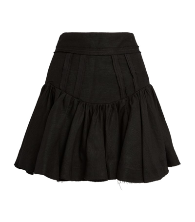 Shop Aje Reverb Flip Mini Skirt In Black