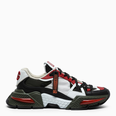 Shop Dolce & Gabbana Airmaster Sneakers Black/red/white In Multicolor