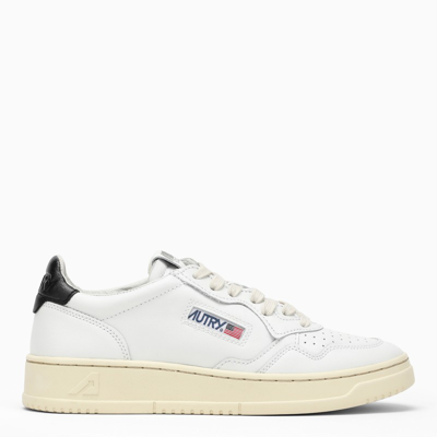 Shop Autry White/black Leather Medalist Sneakers