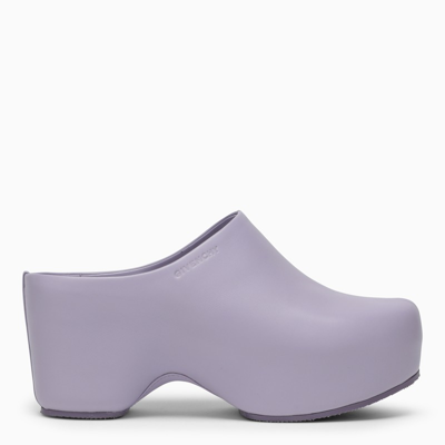 Shop Givenchy Lilac G Clog Wedge Sabot In Purple