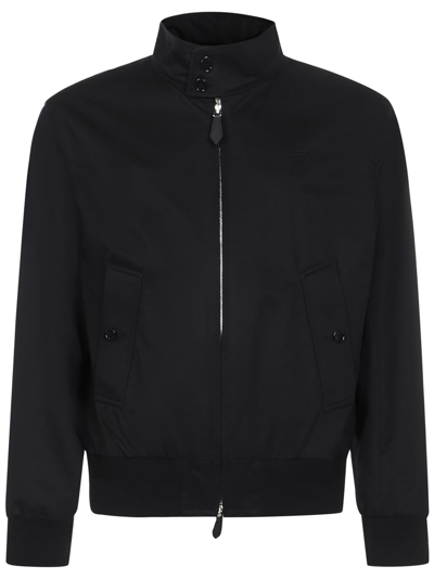 Shop Burberry Harrington Jacket In Black