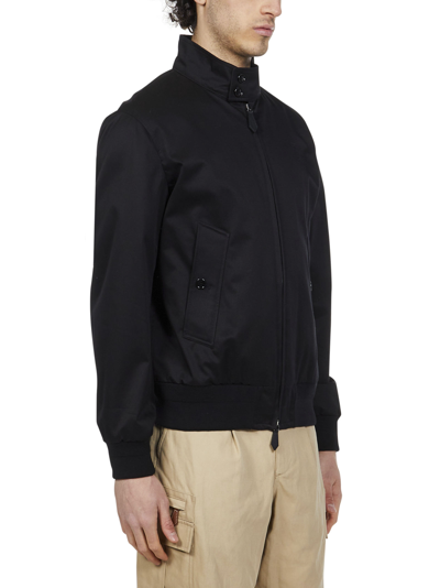 Shop Burberry Harrington Jacket In Black