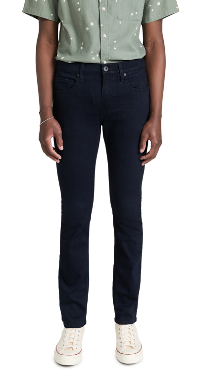 Shop Paige Federal Transcend Slim Straight Jeans Inkwell