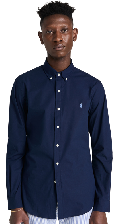 Polo Ralph Lauren Camicia Oxford Slim-fit In Blue